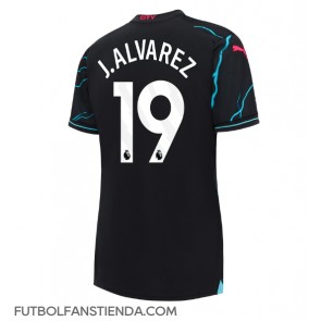 Manchester City Julian Alvarez #19 Tercera Equipación Mujer 2023-24 Manga Corta